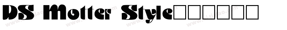 DS Motter Style字体转换